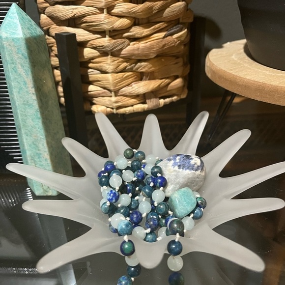 MCM frosted glass Starburst. Trinket holder. - Picture 4 of 7